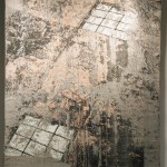 Jacquard weaving, cotton, linen and metallic threads, SOLD