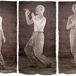 Jacquard weaving, tencel, stainless steel, copper, linen, wool, dyes, 9 000 $